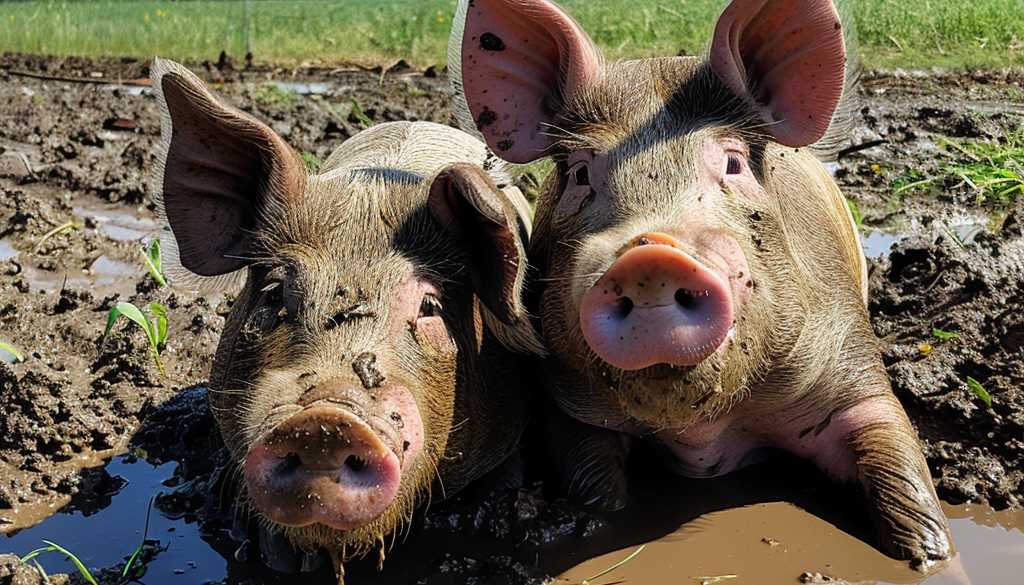 happy pigs